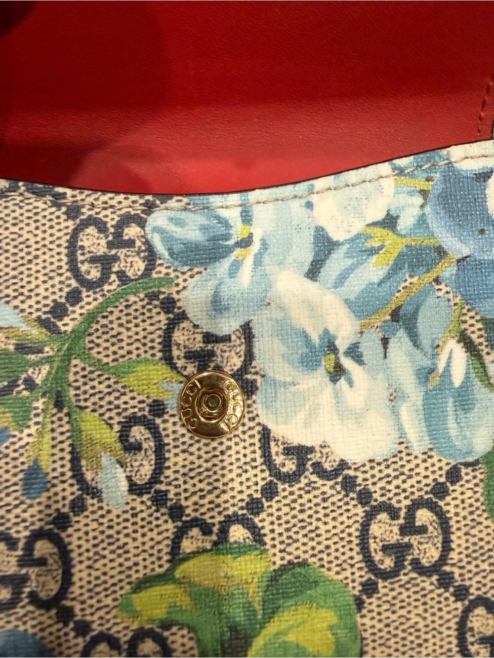 Authentic Gucci Floral GG Compact Wallet